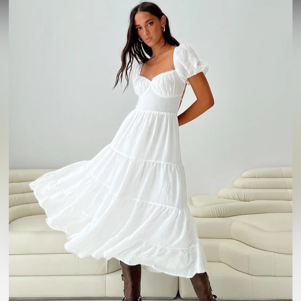 Princess Polly Danny Midi Dress Size 10